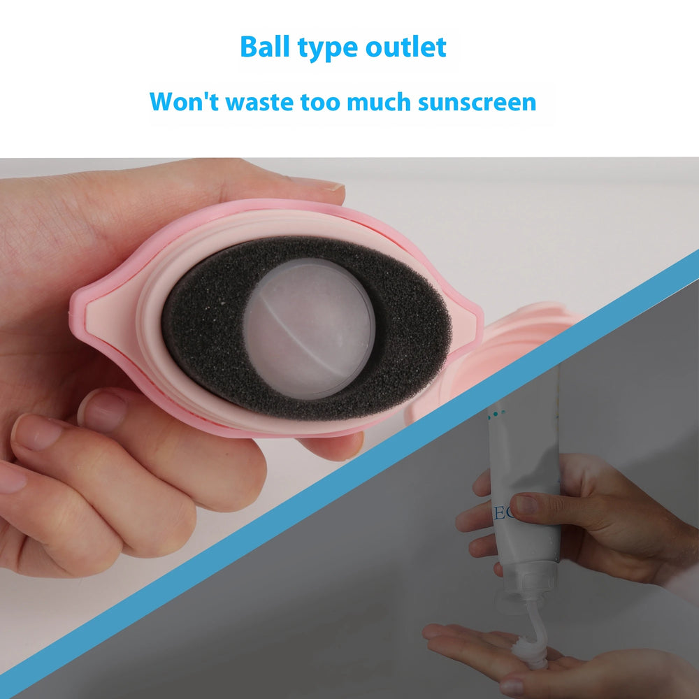 Refillable Sunscreen Roll-On Applicator Portable Travel Dispenser Bottle Roller Applicator for Kid Adult Family Travel Daily Use